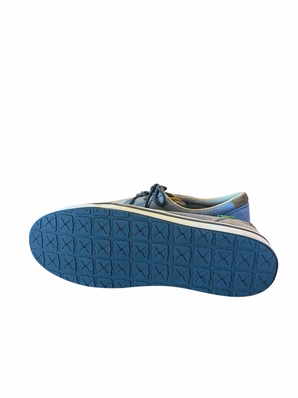 Twisted X Men's Hooey Loper Casual Boat Shoe Lace-Up in Gray. NWOB Size 10